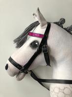 Hoofdstel hobbyhorse /stokpaard 12mm zwart/roze  XL nr. 004, Nieuw, Ophalen of Verzenden