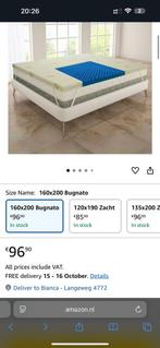 Mattress topper in excellent condition, Ophalen of Verzenden, Zo goed als nieuw, Tweepersoons, 160 cm