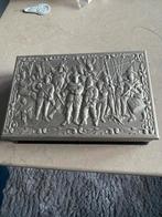 Vintage Zilverkleurige Bestekdoos met Bestek, Ophalen of Verzenden