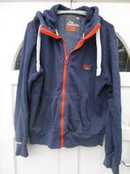 Zeer ruim en lekker warm vest met muts van Superdry, XXL., Ophalen, Blauw, Overige maten, Gedragen