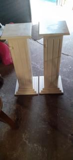 2 Plantenstandaard Zuil MDF, Huis en Inrichting, Woonaccessoires | Zuilen en Pilaren, Ophalen, Gebruikt