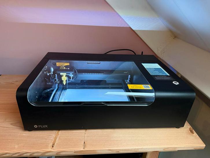 Flux Laser Cutter - Zo goed als nieuw! 30Watt, Computers en Software, 3D Printers, Zo goed als nieuw, Ingebouwde Wi-Fi, Ophalen of Verzenden