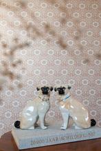 Vintage schouwhonden mopshonden beelden, Ophalen of Verzenden, Zo goed als nieuw, Dier