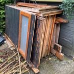 Gratis hout van tuinhuis geweest, Doe-het-zelf en Verbouw, Hout en Planken, Gebruikt, Minder dan 25 mm, Verzenden, 200 tot 250 cm