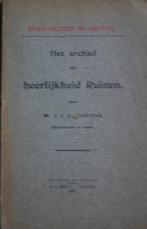 Heerlijkheid Ruinen, Boeken, Geschiedenis | Stad en Regio, Gelezen, Verzenden, 15e en 16e eeuw, Zie beschrijving