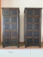 Twee Chinese apothekerskasten, Huis en Inrichting, Kasten | Ladekasten, Ophalen, Gebruikt, 5 laden of meer, 100 tot 150 cm