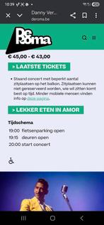 Danny Vera 25-11-2025 De Roma Antwerpen, Tickets en Kaartjes, Twee personen, November
