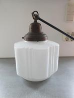 Antieke melkglazen schoollamp/ hallamp lamp, Antiek en Kunst, Antiek | Lampen, Ophalen