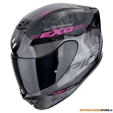 Scorpion EXO-391 Ava Integraalhelm, Zwart-Roze, Motoren, Kleding | Motorhelmen, Nieuw met kaartje, Ophalen of Verzenden