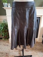 Arma lederen plooi rok bruin mt 40 M rund leer, Kleding | Dames, Rokken, Maat 38/40 (M), Bruin, Verzenden, Arma