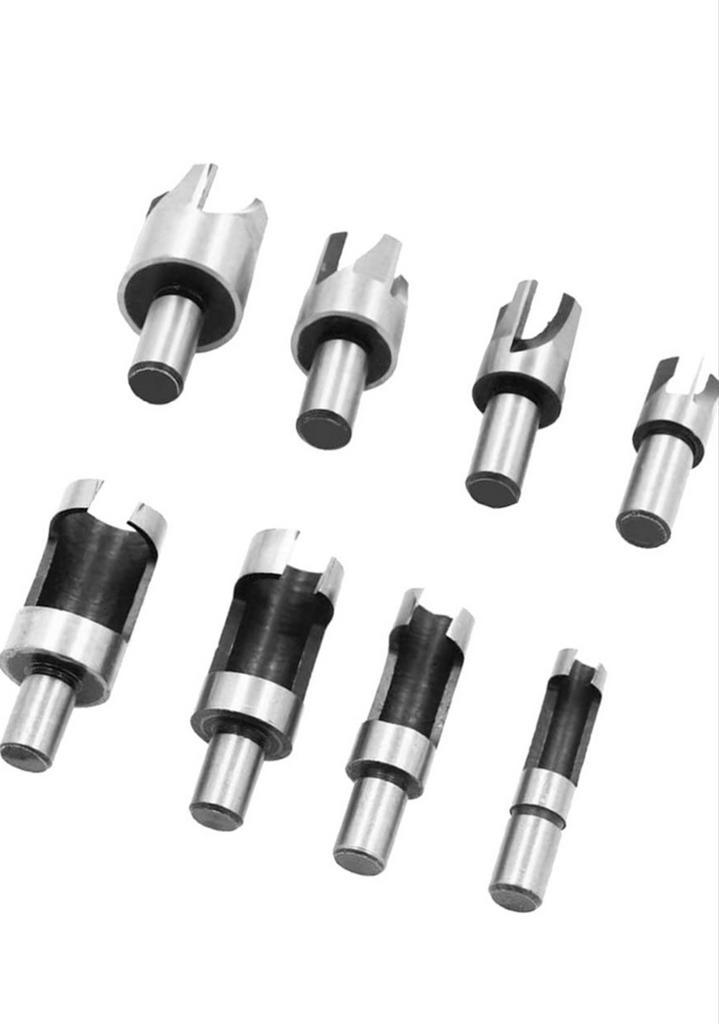 GEBRUIKT! Hout plug snij set info kijk foto’s € 16,99, Doe-het-zelf en Verbouw, Gereedschap | Machine-onderdelen en Toebehoren