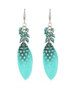 La Chiquita oorbellen oorhangers Plumeo boho ibiza stijl, Sieraden, Tassen en Uiterlijk, Hangers, Blauw, Nieuw, Ophalen of Verzenden