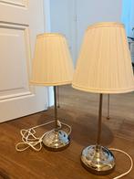 Ikea Wit en zilver tafellamp x2, Huis en Inrichting, Ophalen, Minder dan 50 cm
