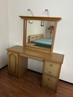 Kaptafel met spiegel en verlichting, Huis en Inrichting, Woonaccessoires | Spiegels, Ophalen, Gebruikt, 100 tot 125 cm, 150 tot 200 cm
