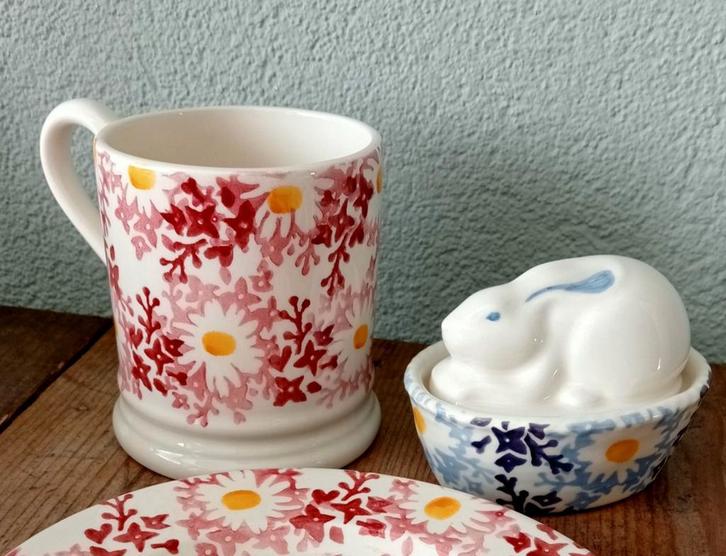 Emma Bridgewater Daisy half pint & coddler, Huis en Inrichting, Keuken | Servies, Nieuw, Bord(en), Overige stijlen, Aardewerk