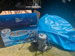ZGAN Bestway zwembad rond 3.66 x 76 cm opblaas rand, Ophalen, Minder dan 80 cm, Rond, 300 cm of meer