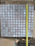 Mozaik tegeltjes matten beige parlemoerglans voor 2 vierkant, Nieuw, Minder dan 20 cm, Minder dan 5 m², Wandtegels