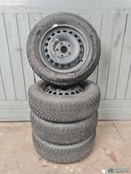 Seat Leon winterset staal 195 65 15, Ophalen, Gebruikt, 15 inch, Banden en Velgen