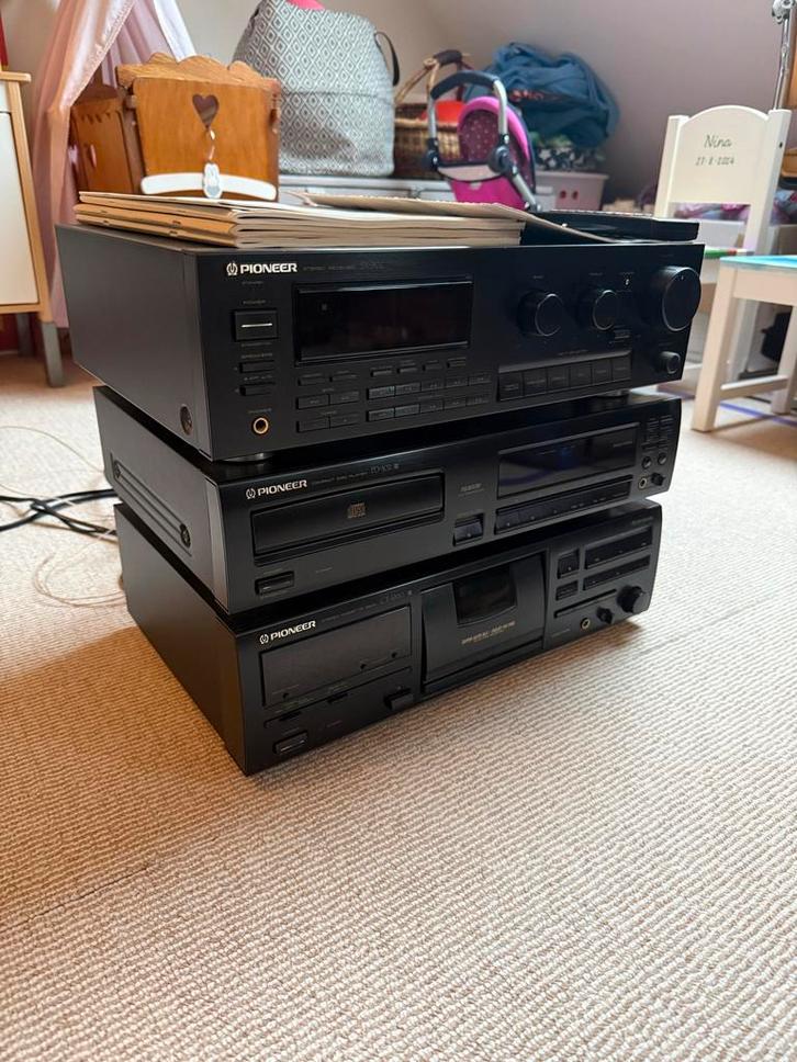 Pioneer Stereo Set - Versterker, CD, Cassettedeck, Audio, Tv en Foto, Stereo-sets, Gebruikt, Cassettedeck, Cd-speler, Tuner of Radio