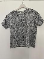 Shirt zwart wit merk Daphnea maat L, Ophalen of Verzenden, Zo goed als nieuw, Wit, Korte mouw