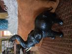 Retro vintage lederen olifant leer zwart, Ophalen, Huis en Inrichting
