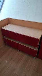 Ladekasten + kastje rood, Huis en Inrichting, Kasten | Ladekasten, Ophalen, Kunststof, 1 of 2 laden, 50 tot 100 cm