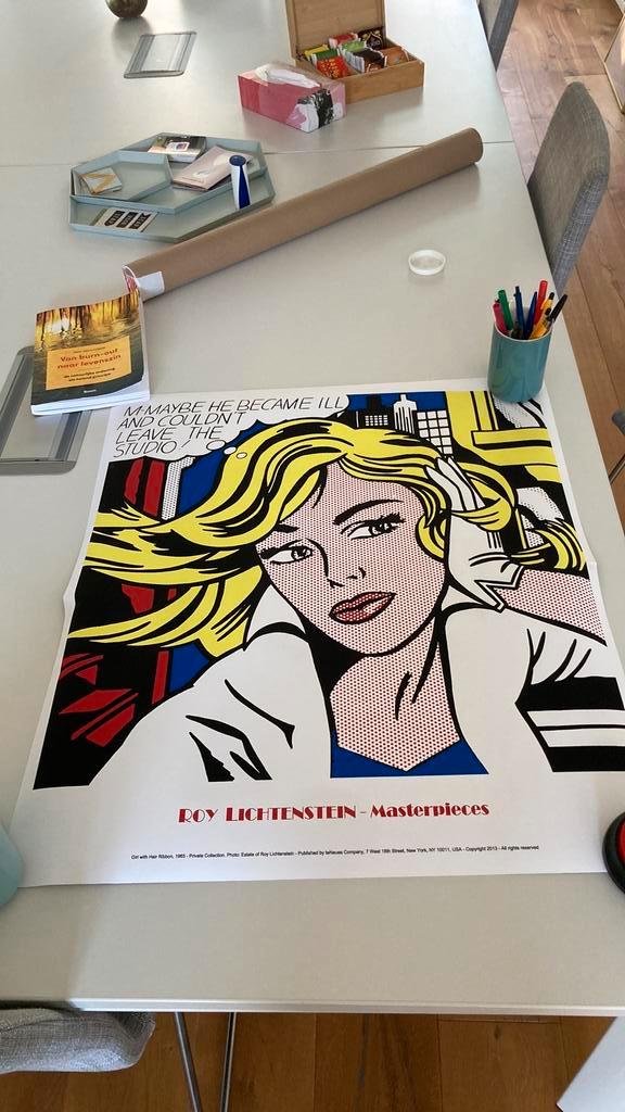 Roy Lichtenstein Masterpieces zeefdruk, Antiek en Kunst, Kunst | Overige Kunst, Ophalen of Verzenden