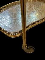 Vintage serveer trolley Bar Cart messing Italië 1950-60, Metaal of Aluminium, Huysmans, Ophalen of Verzenden, Huysmans