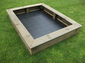 HOUTEN ZANDBAK 140x180 incl deksel kant en klaar geleverd beschikbaar voor biedingen