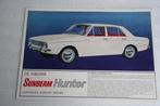 Folder Chrysler Sunbeam Hunter (1967) (1), Nieuw, Overige merken, Ophalen of Verzenden