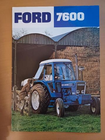 Folder Ford tractoren 7600 Nederlandstalig  beschikbaar voor biedingen