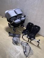 Bugaboo donkey Twin grijs/zwart, Kinderen en Baby's, Kinderwagens en Combinaties, Gebruikt, Verstelbare duwstang, Bugaboo, Ophalen of Verzenden