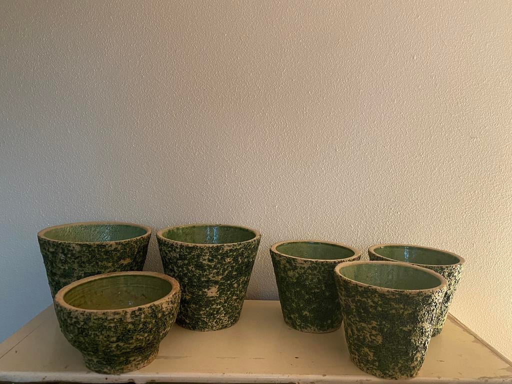 Prachtige Vintage Fat Lava Bloempotjes️, Antiek en Kunst, Antiek | Keramiek en Aardewerk, Ophalen