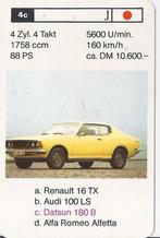 Kw3929 autokaartje 4c datsun 180 b, Ophalen of Verzenden, Zo goed als nieuw, Auto's