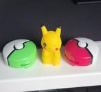 PokemonSet: Pikachu lampje &Pokéball Schijfjes +gratis shirt, Ophalen of Verzenden, Zo goed als nieuw, Jongen of Meisje