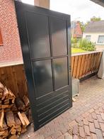 Dubbele tuindeuren massief hardhout, Doe-het-zelf en Verbouw, Deuren en Horren, Ophalen, Gebruikt, 120 cm of meer, Buitendeur