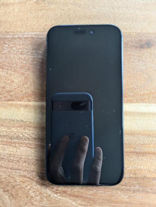 Apple iPhone 15 Pro titanium blue 128GB & extra’s, Telecommunicatie, Mobiele telefoons | Apple iPhone, Zo goed als nieuw, 128 GB