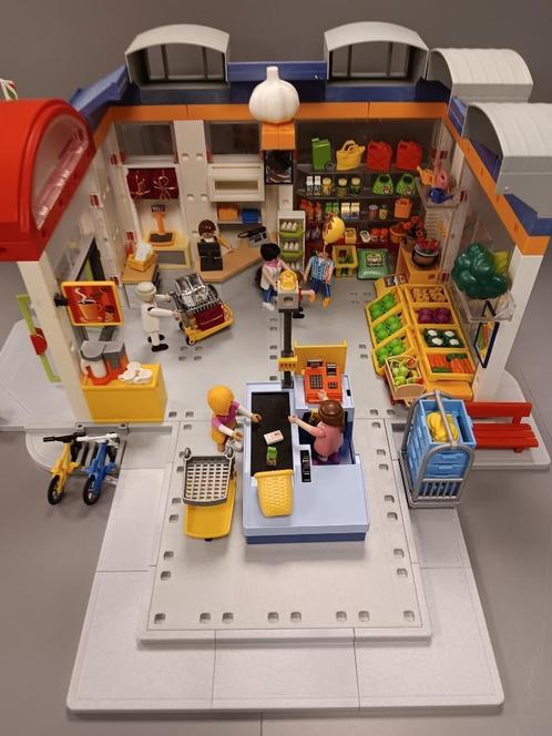 Playmobil 9993 Grote Buurt Supermarkt + Post #03 Prijs 39,95, Kinderen en Baby's, Speelgoed | Playmobil, Gebruikt, Complete set