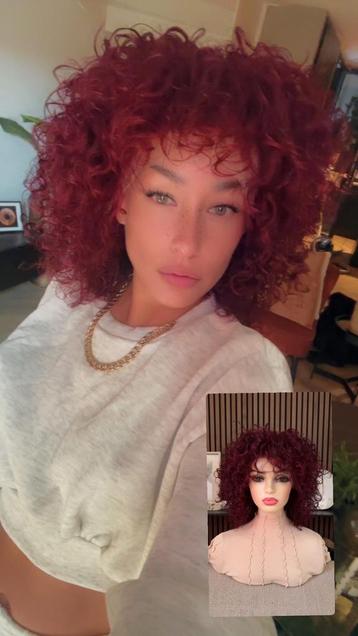 Front lace wig haarwerk pruik beschikbaar voor biedingen