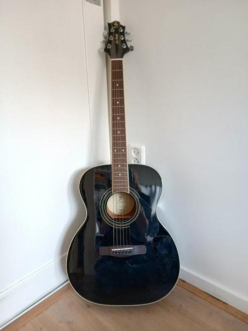 Akoestische gitaar Greg Bennet GOM-100S met hoes, Muziek en Instrumenten, Snaarinstrumenten | Gitaren | Akoestisch, Gebruikt, Overige typen