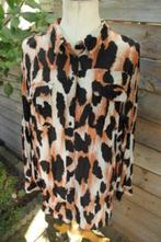 Blouse zwart/ roest/ creme Zizzi mt M (46/48) Vaste prijs, Zizzi, Zwart, Maat 46/48 (XL) of groter, Ophalen of Verzenden