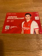 Jurgen Ekkelenkamp Spelerskaart Ajax, Ophalen of Verzenden, Zo goed als nieuw, Ajax, Spelerskaart