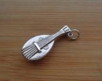 zilveren vintage bedel mandoline [1118], Sieraden, Tassen en Uiterlijk, Overige merken, Verzenden, Zo goed als nieuw, 1 bedel