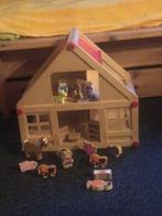 Poppenhuis met toebehoren (alles van hout!), Kinderen en Baby's, Speelgoed | Poppenhuizen, Poppenhuis, Gebruikt, Ophalen