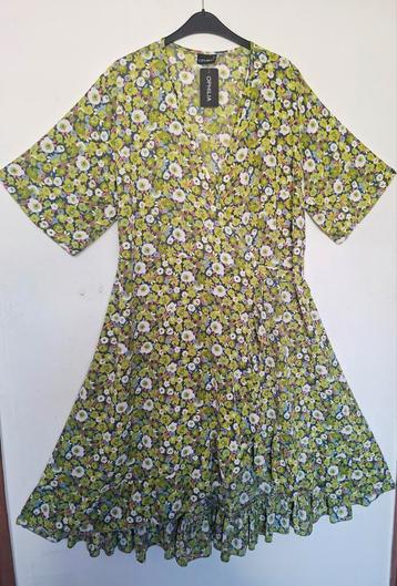 Nieuwe Leuke Groene Multi Ophilia WikkelJurk mt 5-50/52 beschikbaar voor biedingen