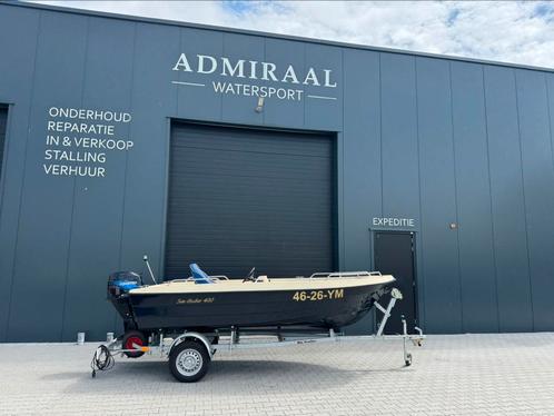 Z.G.A.N. Seafinder 420 - Tohatsu 30pk - Boottrailer, Watersport en Boten, Vis- en Consoleboten, Zo goed als nieuw, 3 tot 6 meter