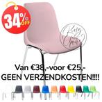 Kantinestoelen Helene roze stapelstoelen pink kuipstoelen, Huis en Inrichting, Stoelen, Everardo, Info@everardo.nl, Info@everardo.nl
