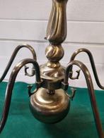 hanglamp met vijf armen chroom geborsteld, Huis en Inrichting, Lampen | Hanglampen, Ophalen of Verzenden, 'T Olde Gre-j, Info@toldegrej.nl