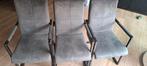 Stoelen eettafel antraciet, Huis en Inrichting, Stoelen, Ophalen, Gebruikt, Grijs, Vijf, Zes of meer stoelen