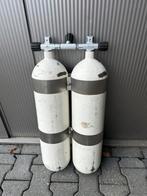 Duikflessen 2x12l staal. ( dubbelset), Ophalen, Zo goed als nieuw